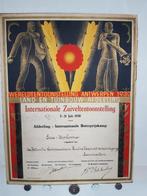Origineel Leo Marfurt Diploma Poster voor Landbouw 1930, Verzenden, A1 t/m A3, Muziek, Rechthoekig Staand