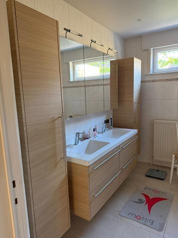 Badkamer (lavabo's en kasten) - laminaat, 25 à 50 cm, Comme neuf, 100 à 150 cm, Autres types