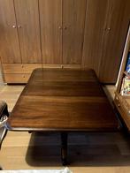 Plooibare houten salontafel, Huis en Inrichting, Tafels | Salontafels, Ophalen, Gebruikt, 100 tot 150 cm, 50 tot 75 cm