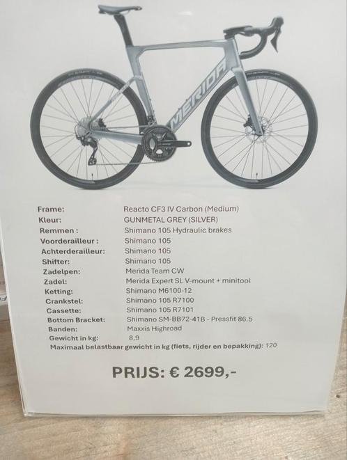 racefiets Merida.4000, Fietsen en Brommers, Fietsen | Racefietsen, Nieuw, Ophalen