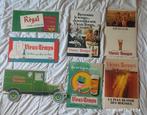 7 publicités en carton : Bière VIEUX - TEMPS, Collections, Marques de bière, Enlèvement ou Envoi, Utilisé, Panneau, Plaque ou Plaquette publicitaire
