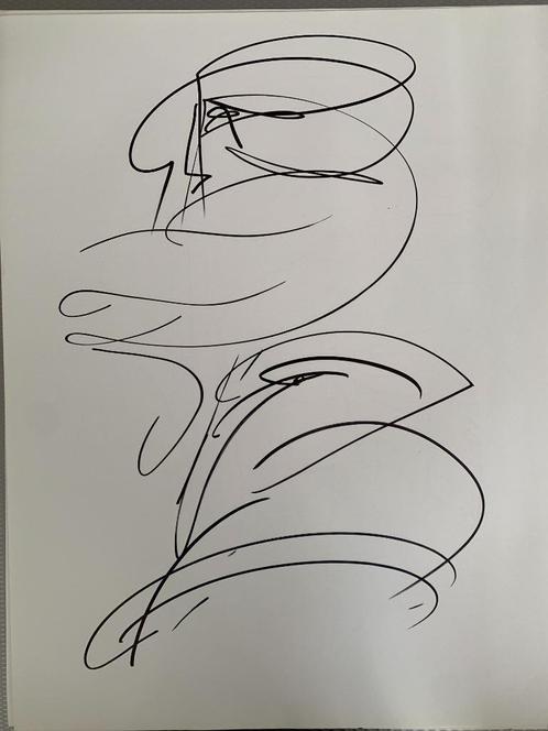Jeanine Behaeghel - dubbelzijdige schetsen - 40€ per stuk, Antiek en Kunst, Kunst | Tekeningen en Fotografie, Ophalen of Verzenden