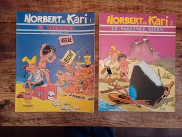 4 albums Norbert et Kari + films de tirage/négatifs/cellules, Plusieurs BD, Enlèvement ou Envoi, Utilisé, Godard / Ribera