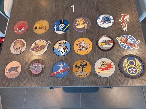 Ww2  flight jacket  fighter squadron patches, Verzamelen, Militaria | Tweede Wereldoorlog, Luchtmacht, Embleem of Badge, Ophalen of Verzenden