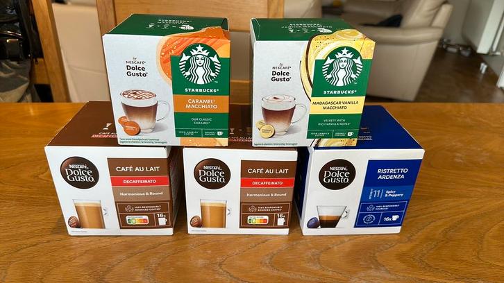 Set nieuwe Dolce Gusto-capsules - Verschillende geuren!, Diversen, Levensmiddelen, Ophalen of Verzenden