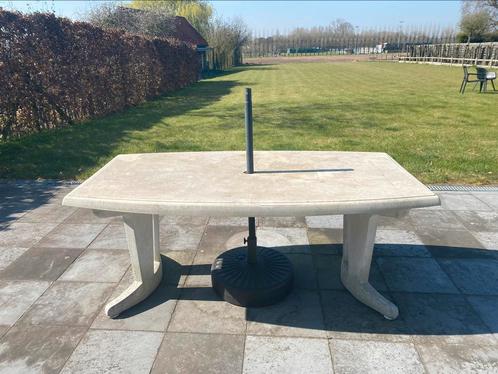 Tuintafel zoekt nieuw terras, Tuin en Terras, Tuintafels, Gebruikt, Vierkant, Kunststof, Ophalen