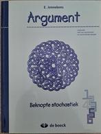 NIEUW- Argument 5-6 - beknopte stochastiek leerboek-wiskunde, Boeken, Schoolboeken, ASO, Ophalen of Verzenden, Zo goed als nieuw