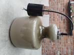 Retro hanglamp taupe, Ophalen, Gebruikt, Glas, Minder dan 50 cm