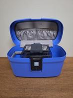 Beautycase met make-up houder Delsey (zgan), Ophalen, Blauw, Met spiegeltje(s), Zo goed als nieuw