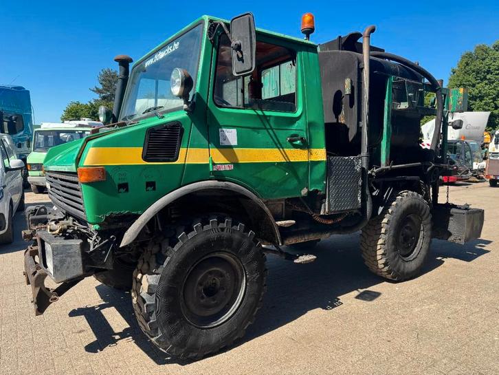 Unimog 424 *BITUMTANK-GOUDRONEUSE* (bj 1979), Autos, Camions, Entreprise, Achat, 4x4, Autres marques, Diesel, Boîte manuelle, Vert