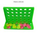 4 op een rij spel , groen mini formaat 7.5cm x 4,5cm, Verzenden, Een of twee spelers, Nieuw, Funtoys