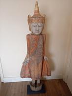 19 de eeuwse Staande Birmese Boeddha beeld..Hoogte 157 Cm, Ophalen, Gebruikt