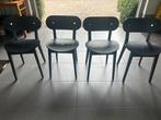 Set van 4 originele Billiani stoelen – zwart hout, Ophalen, Zo goed als nieuw, Zwart, Hout