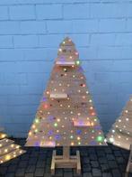 Moderne houten kerstboom met verlichting, Ophalen, Zo goed als nieuw