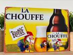 Metalen reclamebord La Chouffe, Ophalen of Verzenden, Nieuw, Reclamebord, Plaat of Schild
