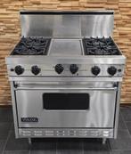 🔥Luxe Fornuis Viking 90 cm rvs GASOVEN Teppan Yaki grill, 60 cm of meer, Ophalen of Verzenden, Zo goed als nieuw, Energieklasse A of zuiniger