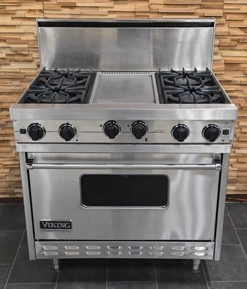 🔥Luxe Fornuis Viking 90 cm rvs GASOVEN Teppan Yaki grill beschikbaar voor biedingen