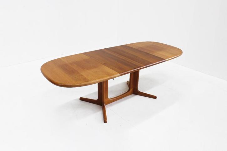 Vintage Glostrup ovalen uitschuifbare eettafel tafel teak, Antiek en Kunst, Antiek | Meubels | Tafels, Ophalen