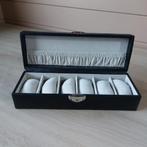 Boîte pour 6 montres en faux cuir de DAVIDT'S, Enlèvement ou Envoi, Plastique souple, Moins de 35 cm, Moins de 50 cm