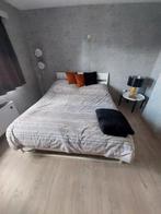2 persoonsbed, Huis en Inrichting, Slaapkamer | Bedden, Ophalen, Gebruikt, Wit, Tweepersoons