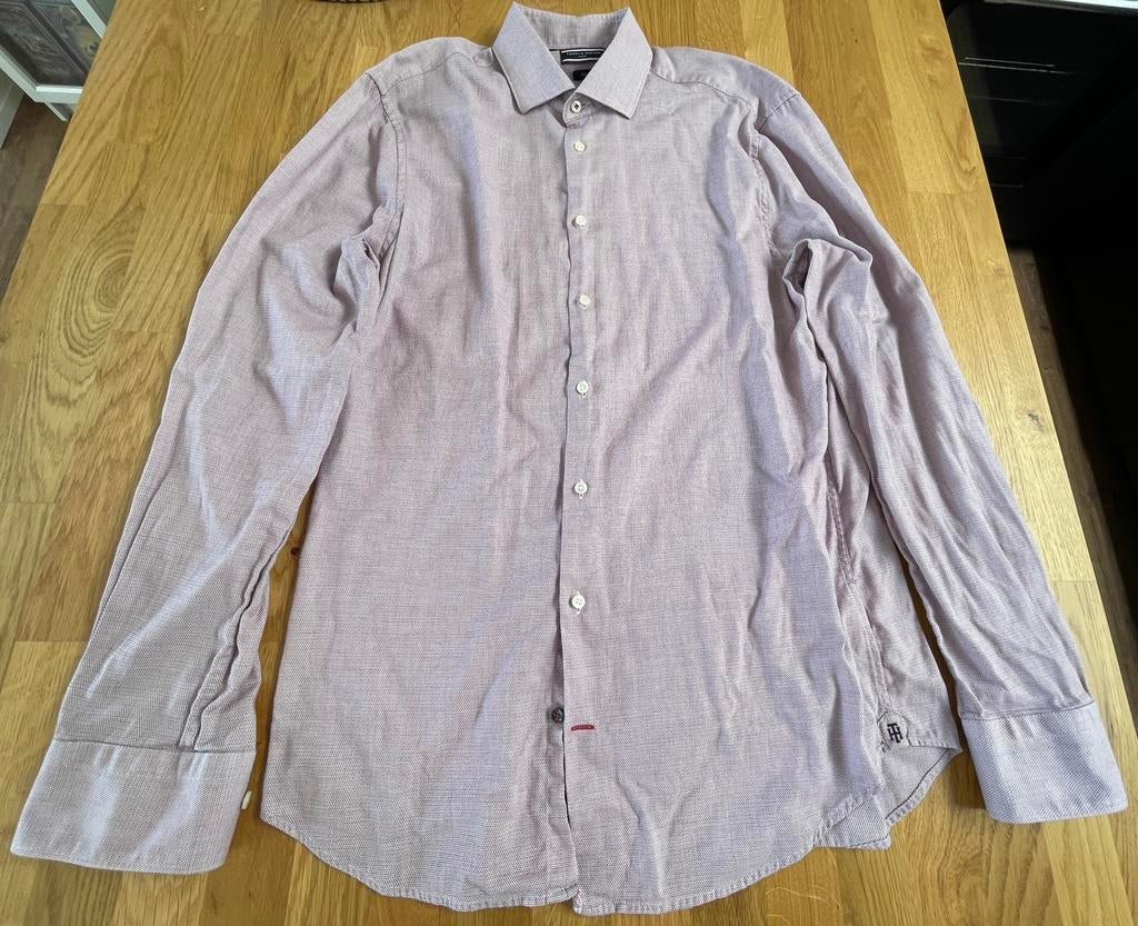 Chemise motifs Tommy Hilfiger t.41, Comme neuf, Autres couleurs, Tommy Hilfiger, Tour de cou 41/42 (L)