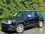 Jeep Renegade 1.4 Turbo+NAVI+CUIR+JANTES+EURO 6B (bj 2018), Auto's, 4 cilinders, 136 pk, Zwart, Leder