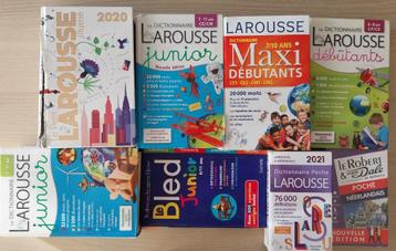Te koop - 8 Larousse, Le Robert en Bled Dictionaries beschikbaar voor biedingen