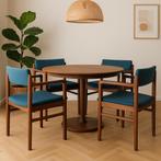 Originele Thonet stoelen in goede vintage staat, Huis en Inrichting, Stoelen, Ophalen, Hout, Gebruikt, Blauw