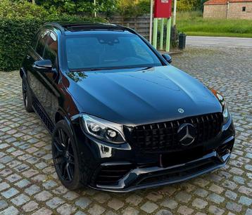 MERCEDES GLC 43 AMG ( 63 AMG) FULL BLACK 38.500 KM, Auto's, Mercedes-Benz, Automaat, Zwart, Leder, Vierwielaandrijving
