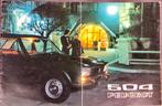 Peugeot 504 berline 1972 folder, Ophalen of Verzenden, Gelezen, Peugeot