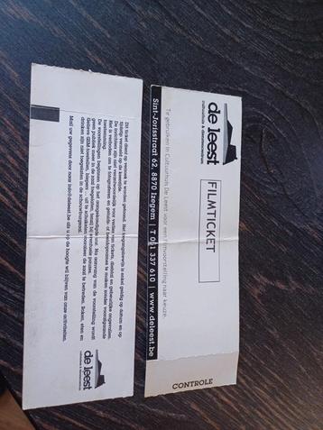 Filmtickets De Leest Izegem (2 stuks) beschikbaar voor biedingen