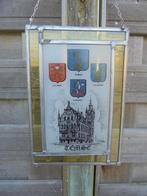 Oud glazen schildje Temse, Ophalen of Verzenden, Gebruikt