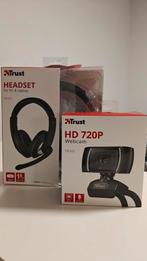 Headset + webcam Trust, Ophalen of Verzenden, Zo goed als nieuw