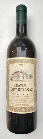Oude wijn - 1990 - Château Haut-Reygnac - Bordeaux - Wit, Verzamelen, Witte wijn, Ophalen of Verzenden
