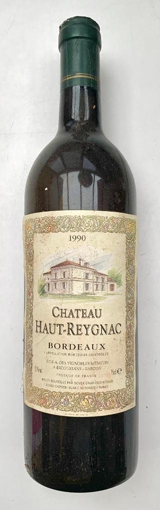 Oude wijn - 1990 - Château Haut-Reygnac - Bordeaux - Wit, Collections, Vins, Vin blanc, Enlèvement ou Envoi
