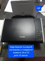 Imprimante Lexmark ( cartouche a remplacer !! ), Imprimante, Enlèvement, Utilisé
