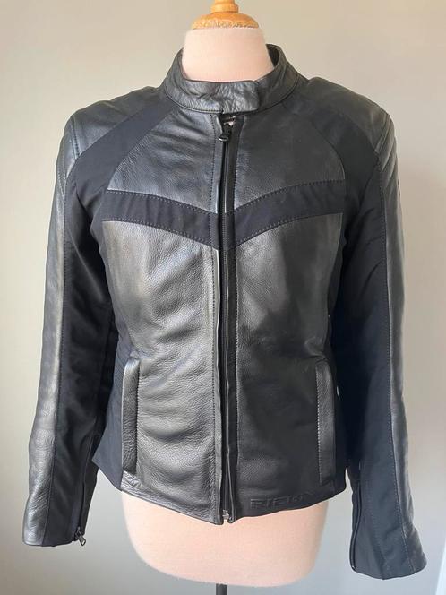 Knappe slim fit motorjas - protectoren & thermische voering, Motoren, Kleding | Motorkleding, Jas | leer, Dames, Tweedehands, Ophalen