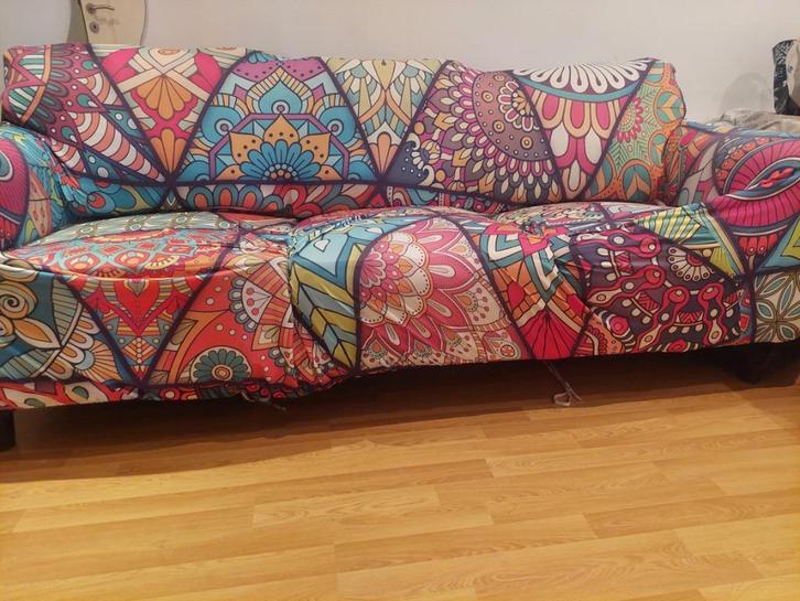 3 pers  zetel /bank, Huis en Inrichting, Zetels | Zetels, Zo goed als nieuw, Rechte bank, Driepersoons, 200 tot 250 cm, 75 tot 100 cm