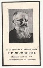 CORTEBEECK Missionaris Philippijnen Tisselt Heverlee 1956, Collections, Envoi, Image pieuse