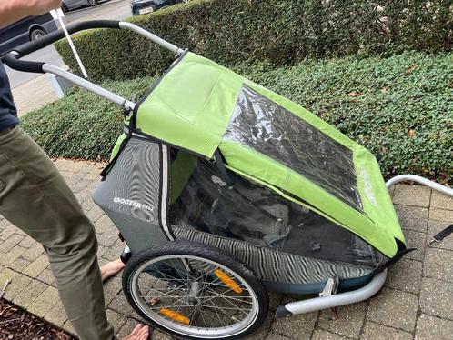 Croozer kid for 2, Fietsen en Brommers, Fietsaccessoires | Aanhangwagens en Karren, Gebruikt, Kinderkar, 40 tot 60 kg, Opvouwbaar