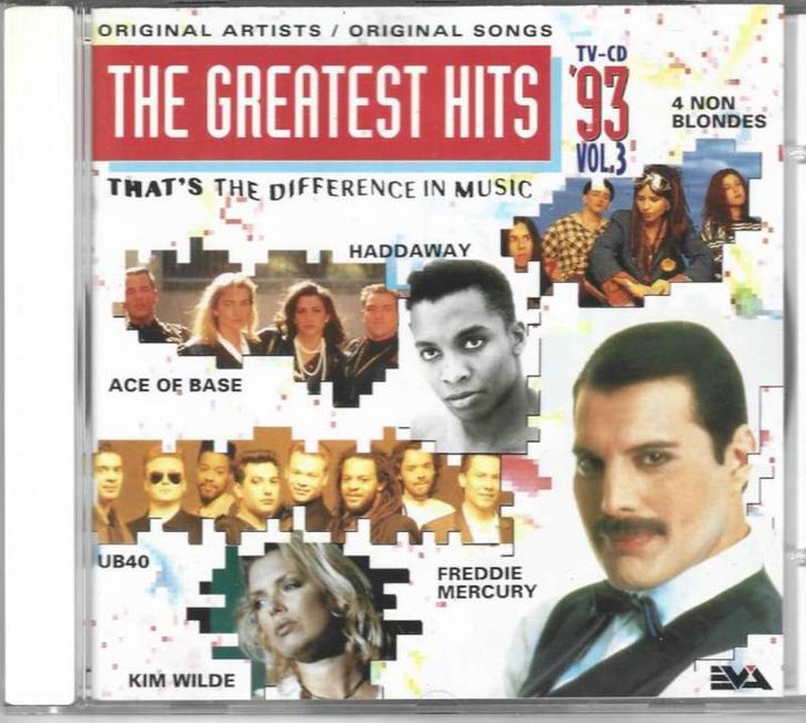 CD The Greatest Hits 1993 - Vol 3, Cd's en Dvd's, Cd's | Rock, Zo goed als nieuw, Poprock, Ophalen of Verzenden
