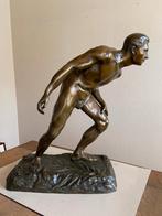 Statue en bronze d'Ernest BASTIN avec cachet de moulage, Antiquités & Art, Art | Sculptures & Bois, Enlèvement