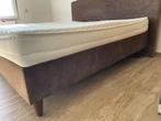 bed boxspring 180x200 cm, Ophalen, Bruin, Tweepersoons, Zo goed als nieuw