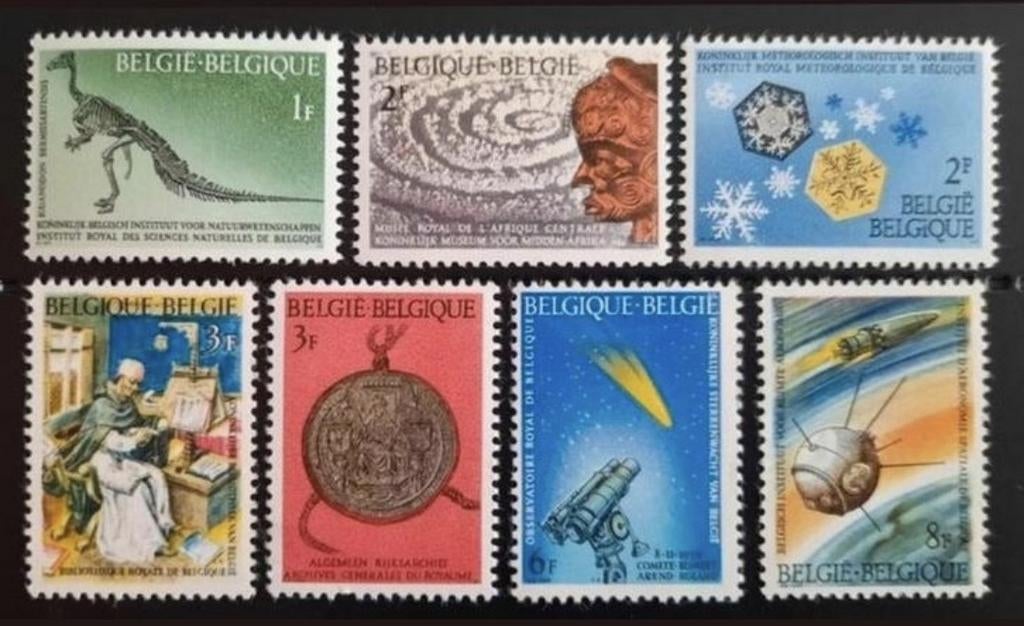 Belgique : COB 1374/80 ** Scientifique 1966., Sans timbre, Neuf, Enlèvement ou Envoi, Non oblitéré