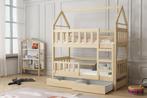 Stapelbed Huis 2 kinder 160x75 en 180x75 matrassen inclusief, Lits superposés, Envoi, Neuf