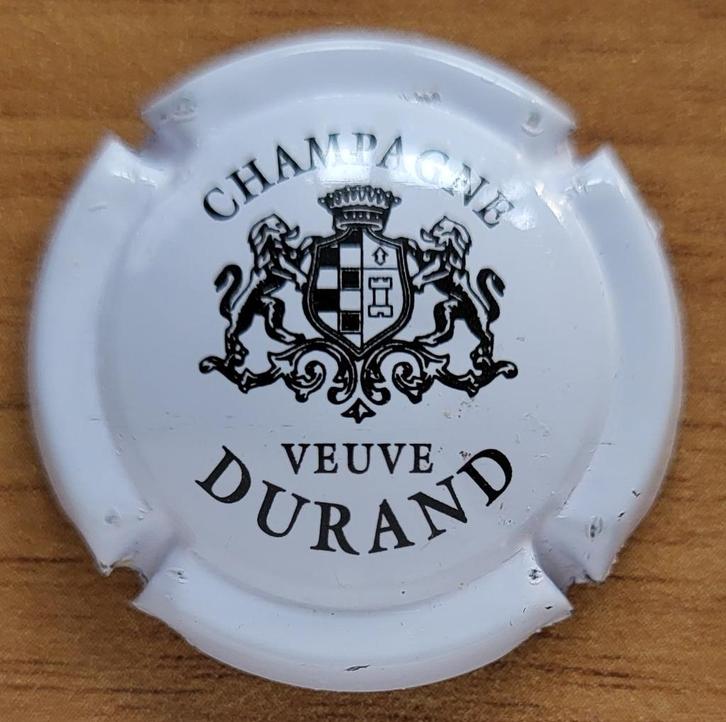 Champagnecapsule Veuve DURAND Wit en zwart nr. 4, Verzamelen, Wijnen, Nieuw, Champagne, Frankrijk, Ophalen of Verzenden