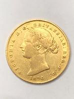 Munt goud Australie sovereign Queen Victoria jaartal 1870, Ophalen of Verzenden, Overige landen, Losse munt, Goud