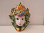 Tête de Maures de Caltagirone vintage en céramique sicilienn, Antiquités & Art, Antiquités | Céramique & Poterie, Enlèvement ou Envoi