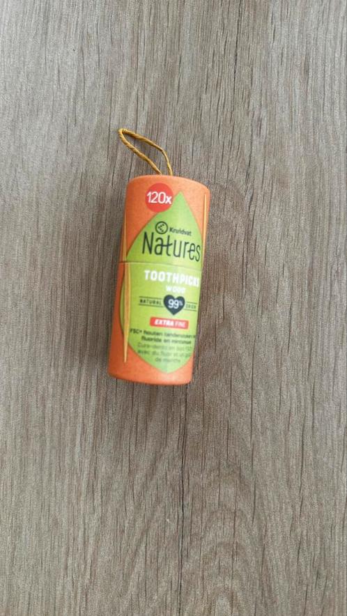 Natures Houten Tandenstokers, Handtassen en Accessoires, Uiterlijk | Gezichtsverzorging, Nieuw, Ophalen of Verzenden
