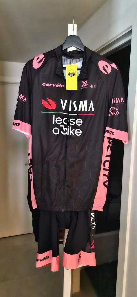 Wielershirt en bibshort Team Visma Lease a Bike maat XXXL, Sport en Fitness, Voetbal, Shirt, Ophalen